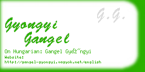 gyongyi gangel business card